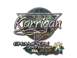 Sticker | karrigan (Holo, Champion) | Antwerp 2022