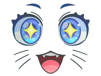 Sticker | Kawaii Eyes (Glitter)