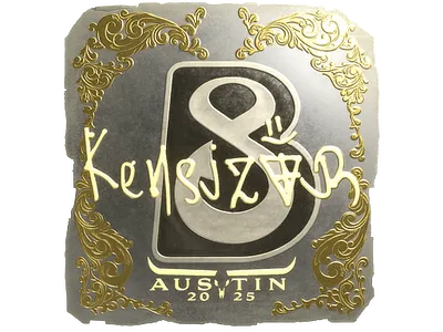 Sticker | kensizor (Gold) | Austin 2025