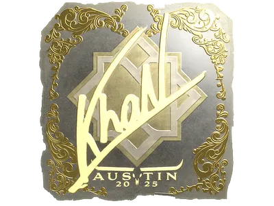 Sticker | khaN (Gold) | Austin 2025