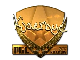 Sticker | Kjaerbye (Gold) | Krakow 2017