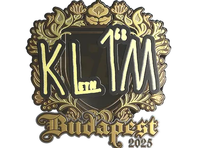 Sticker | kl1m (Gold) | Budapest 2025