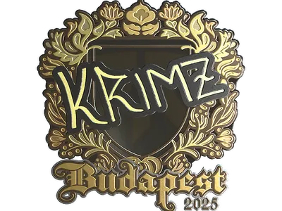 Sticker | KRIMZ (Gold) | Budapest 2025