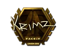 Sticker | KRIMZ (Gold) | London 2018