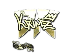 Sticker | KRIMZ (Gold) | Paris 2023