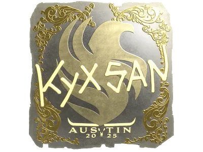 Sticker | kyxsan (Gold) | Austin 2025