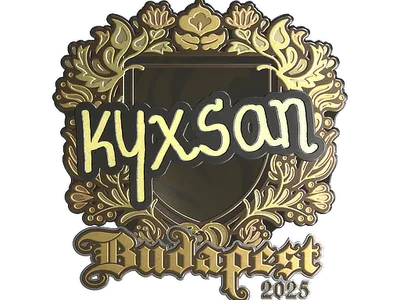 Sticker | kyxsan (Gold) | Budapest 2025