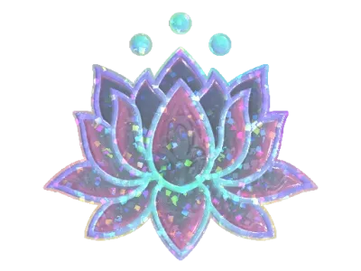 Sticker | Lotus (Glitter)