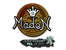 Sticker | maden (Glitter) | Antwerp 2022