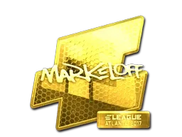 Sticker | markeloff (Gold) | Atlanta 2017