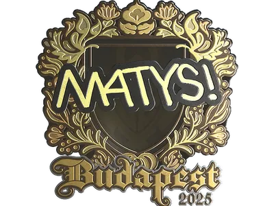 Sticker | MATYS (Gold) | Budapest 2025