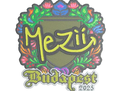 Sticker | mezii (Embroidered) | Budapest 2025