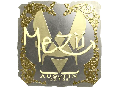 Sticker | mezii (Gold) | Austin 2025