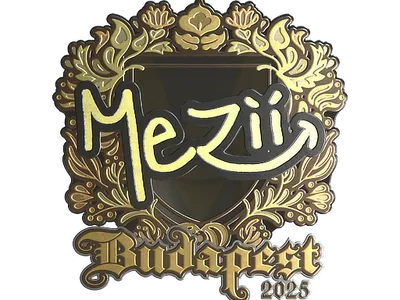 Sticker | mezii (Gold) | Budapest 2025