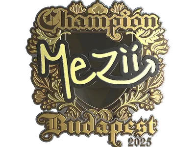Sticker | mezii (Gold, Champion) | Budapest 2025