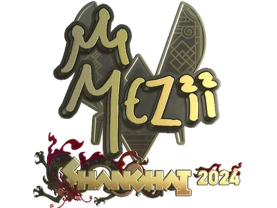 Sticker | mezii (Gold) | Shanghai 2024