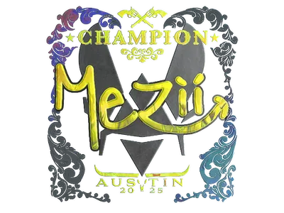 Sticker | mezii (Holo, Champion) | Austin 2025