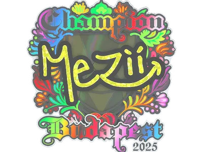 Sticker | mezii (Holo, Champion) | Budapest 2025