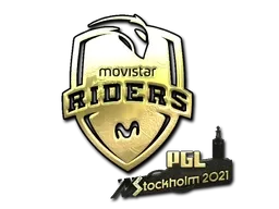 Sticker | Movistar Riders (Gold) | Stockholm 2021