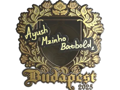 Sticker | mzinho (Gold) | Budapest 2025