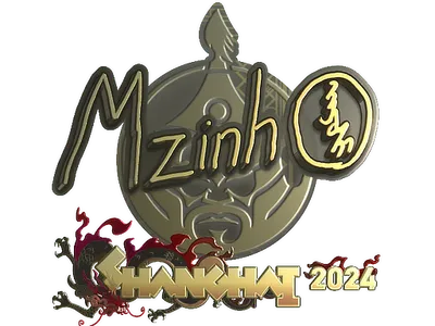 Sticker | mzinho (Gold) | Shanghai 2024