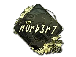 Sticker | n0rb3r7 (Gold) | Rio 2022