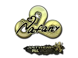 Sticker | nafany (Gold) | Antwerp 2022