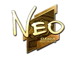 Sticker | NEO (Gold) | Boston 2018