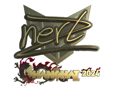 Sticker | NertZ (Gold) | Shanghai 2024