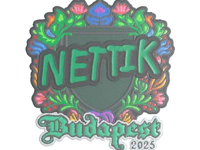 Sticker | nettik (Embroidered) | Budapest 2025