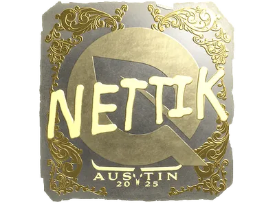 Sticker | nettik (Gold) | Austin 2025