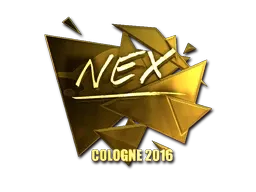 Sticker | nex (Gold) | Cologne 2016