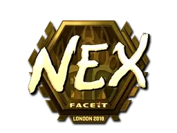 Sticker | nex (Gold) | London 2018