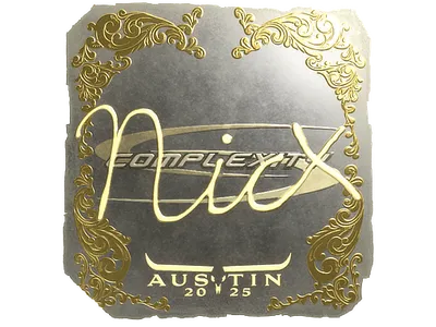 Sticker | nicx (Gold) | Austin 2025