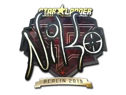 Sticker | NiKo (Gold) | Berlin 2019