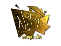 Sticker | NiKo (Gold) | Cologne 2016