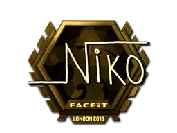 Sticker | NiKo (Gold) | London 2018