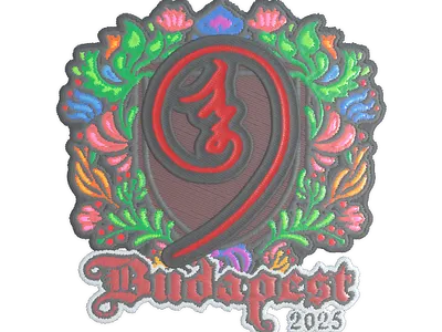 Sticker | nin9 (Embroidered) | Budapest 2025