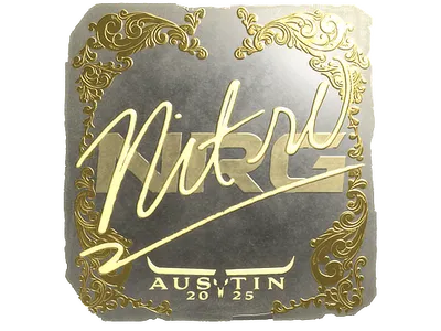 Sticker | nitr0 (Gold) | Austin 2025
