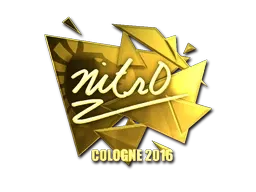 Sticker | nitr0 (Gold) | Cologne 2016