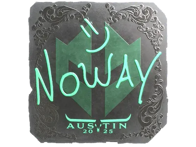 Sticker | noway (Foil) | Austin 2025