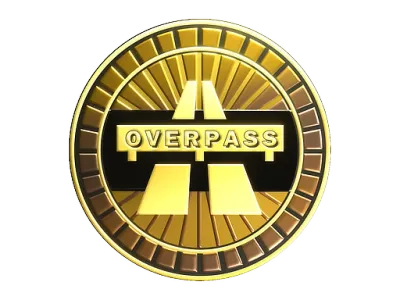 Sticker | Overpass (Gold)