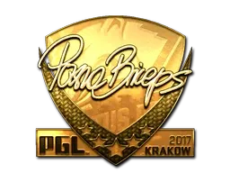 Sticker | pashaBiceps (Gold) | Krakow 2017