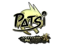 Sticker | Patsi (Gold) | Antwerp 2022