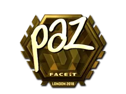 Sticker | paz (Gold) | London 2018