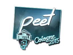 Sticker | peet (Foil) | Cologne 2015