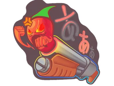 Sticker | Pepper Gauge (Lenticular)