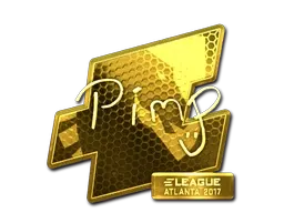 Sticker | Pimp (Gold) | Atlanta 2017