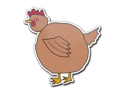 Sticker | Poorly Drawn Chicken