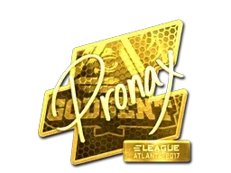 Sticker | pronax (Gold) | Atlanta 2017